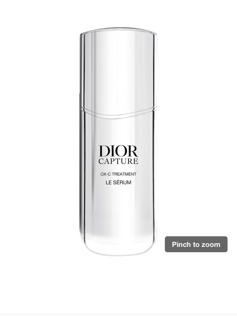 New Dior Capture Le Serum Round Cosmetic Pouch in Cream